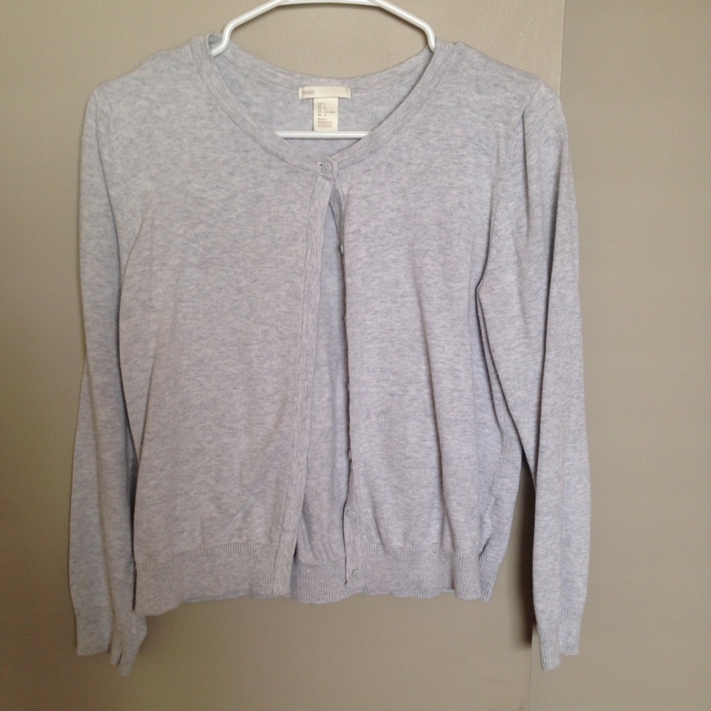 H&M gray cardigan